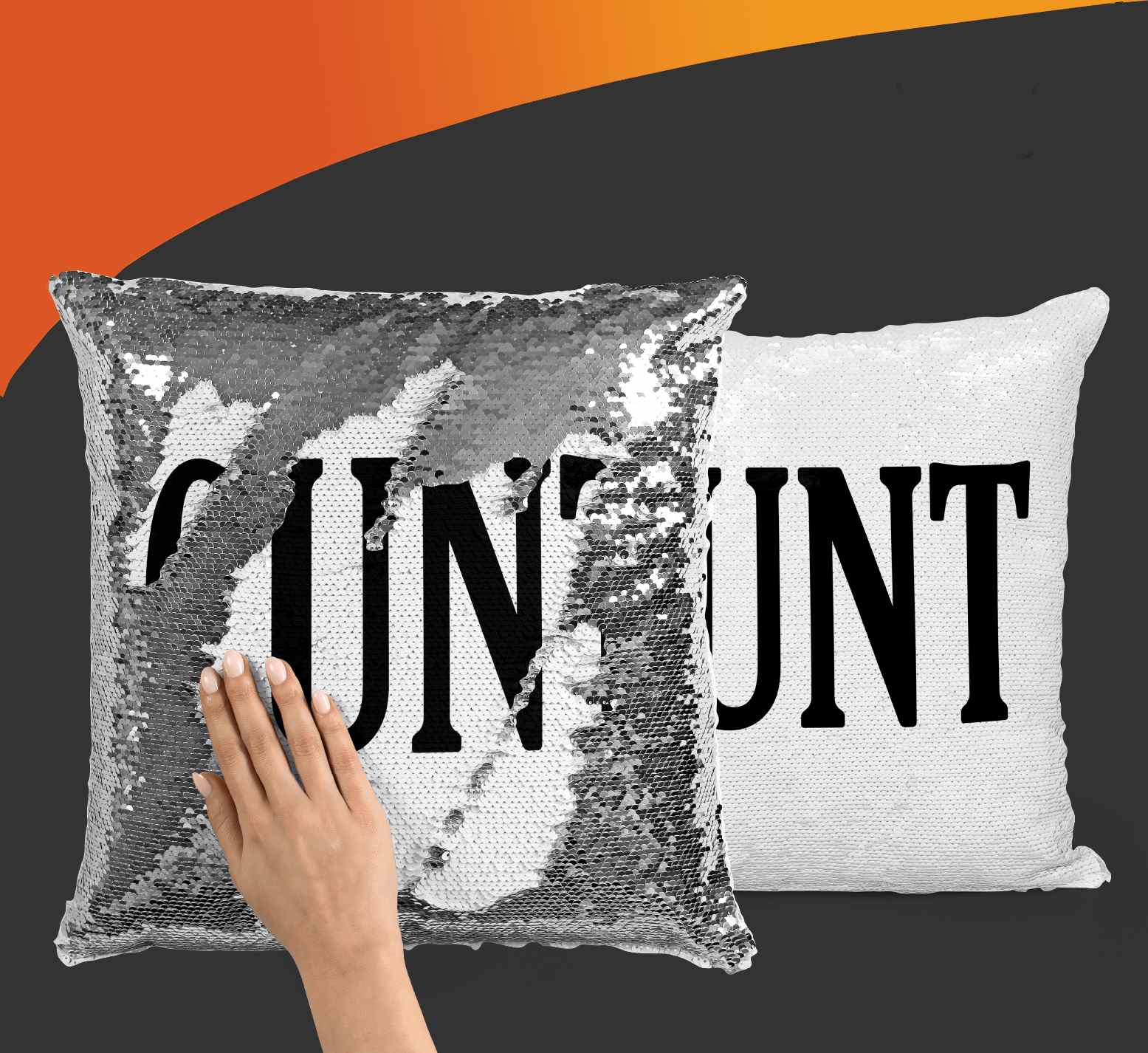 magic sequin cushion